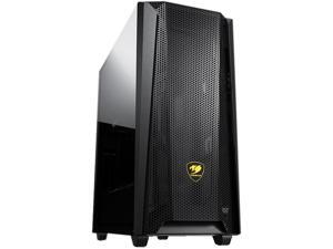 COUGAR MX660 Mesh Black Steel / Plastic / Tempered Glass ATX Mid Tower Computer Case with Mesh Front Panel and Clear Tempered Glass Left Panel COUGAR MX660 Mesh Black Steel / Plastic / Tempered Glass ATX Mid Tower Computer Case with Mesh Front Panel and Clear Tempered Glass Left Panel