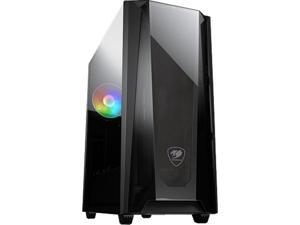COUGAR MX660 T Black Steel / Plastic / Tempered Glass ATX Mid Tower Computer Case with Transparent Front Panel and Clear Tempered Glass Left Panel COUGAR MX660 T Black Steel / Plastic / Tempered Glass ATX Mid Tower Computer Case with Transparent Front Panel and Clear Tempered Glass Left Panel