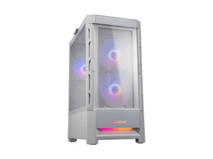 Cougar Duoface RGB White Mid Tower Computer Cases with Glass and Mesh Front Panels included, CGR-5ZD1W-RGB