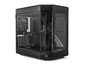 HYTE Y60 Modern Aesthetic Dual Chamber Panoramic Tempered Glass Mid-Tower ATX Computer Gaming Case with PCIe 4.0 Riser Cable Included, Black