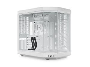 HYTE Y70 CS-HYTE-Y70-WW Dual Chamber Mid-Tower ATX Case with PCIe 4.0 Express Riser Cable Included, Snow White