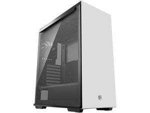 DEEPCOOL Gamer Storm MACUBE 310 White ATX Mid Tower  Case Full-size Magnetic Tempered Glass Built-in Fan Hub and Graphics Card holder