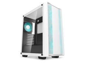 DeepCool CC560 WH V2 Mid-Tower ATX PC Case, 4x Pre-Installed 120mm LED Fans...