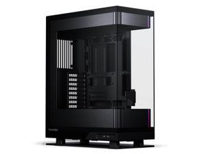 Phanteks Evolv X2, Mid-Tower Gaming Chassis, Vertical Cooling System, See-through Tempered Glass Chassis, Brushed Aluminum interior panel with Integrated D-RGB Lighting, Brushed Black
