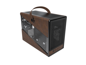 Montech Heritage PRO Black Black Steel / Leather / Tempered Glass Micro ATX/Mini ITX (Backplane) Computer Case