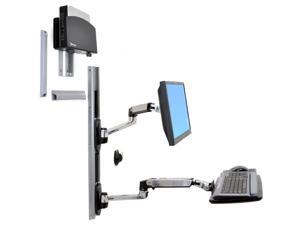 Ergotron 45-253-026 LX Wall Mount System, Keyboard & Monitor Mount with Small CPU Holder Ergotron 45-253-026 LX Wall Mount System, Keyboard & Monitor Mount with Small CPU Holder