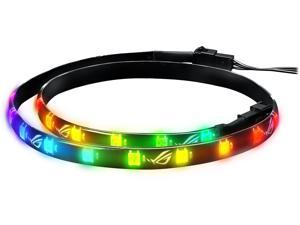 ASUS ROG Addressable RGB 5050 LED 60cm Lighting Strip with Magnetic Backing and Adhesive Strips for use with AURA Sync RGB