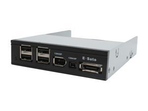 4x Port FAN CONTROLLER w/ USB & SATA Black 3.5" NEW Computer Hardware Electronic 