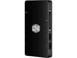 Cooler Master RGB Controller/Hub for Computer Case Fans, Software Supported, 4 Connecting Ports, USB Link, Multiple Light Modes, Color Customization - 1 Pack