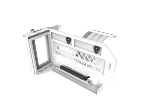 Cooler Master MasterAccessory Vertical Graphics Card Holder Kit V3 White with Premium Riser Cable PCI-E 4.0 x16 - 165mm, Compatibility PCIe 4.0 and older for E-ATX, ATX , Micro ATX Chassis (MCA-U000R-