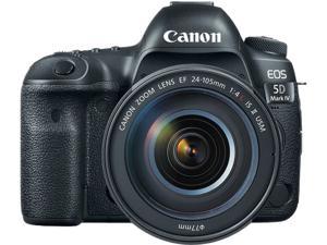 Canon EOS 5D Mark IV Digital SLR Camera with 24-105mm f/4L II Lens - Bundle with Canon EF 50 F 1.8 STM Lens + Battery Gr