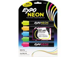 Neon Dry Erase Marker, Bullet Tip, Assorted, 5 Per Set Neon Dry Erase Marker, Bullet Tip, Assorted, 5 Per Set