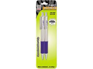 Zebra F-402 Ballpoint Retractable Pen Blue Ink Fine 2/Pack 29222 Zebra F-402 Ballpoint Retractable Pen Blue Ink Fine 2/Pack 29222
