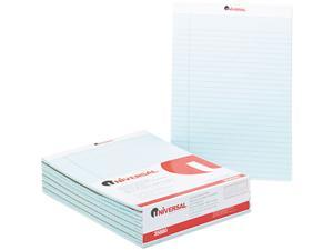 UNIVERSAL Colored Perforated Note Pads 8 1/2 x 11 Blue 50 Sheet Dozen 35880