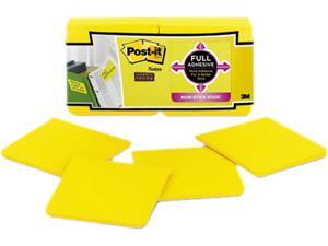 Full Adhesive Notes, 3 X 3, Electric Yellow, 12/Pack Full Adhesive Notes, 3 X 3, Electric Yellow, 12/Pack