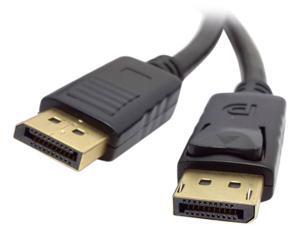 Unirise DP-03F-MM 3ft Black DisplayPort Cable M-M w/ Latches Unirise DP-03F-MM 3ft Black DisplayPort Cable M-M w/ Latches
