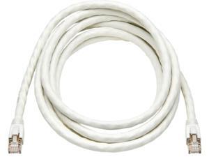 TRIPP LITE N272-010-WH 10 ft. Cat 8 White Shielded 25G/40G Certified Snagless Shielded S/FTP Ethernet Cable (RJ45 M/M), PoE TRIPP LITE N272-010-WH 10 ft. Cat 8 White Shielded 25G/40G Certified Snagless Shielded S/FTP Ethernet Cable (RJ45 M/M), PoE