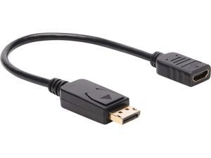 Tripp Lite P136-001 DisplayPort to HDMI Video Adapter Video Converter, HDCP, Black (M/F), 1 ft. Tripp Lite P136-001 DisplayPort to HDMI Video Adapter Video Converter, HDCP, Black (M/F), 1 ft.