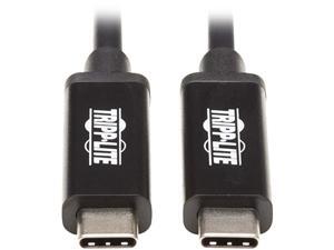 Tripp Lite Model MTB3-01M-5A-AB Thunderbolt 3 Active Cable - 40 Gbps, 5A 100W Power Delivery, 4K/60 Hz, 1m (3.3 ft.), Black Male to Male