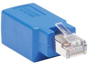 Tripp Lite N034-001-SH Cisco Serial Console Rollover Adapter (M/F) - RJ45 to RJ45, Shielded, Blue