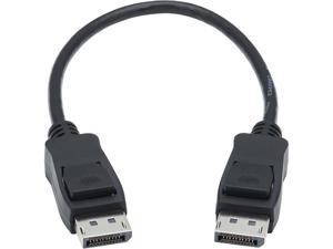 Tripp Lite P580-001-V4 1 Foot Black DisplayPort 1.4 Cable with Latching Connectors - 8K UHD, HDR, 4:2:0, HDCP 2.2, M/M, Black, 1 ft. Male to Male