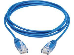 TRIPP LITE N261-UR05-BL 5 ft. Cat 6A Blue 10G Certified Molded Ultra-Slim UTP Ethernet Cable (RJ45 M/M), Blue, 5 ft.