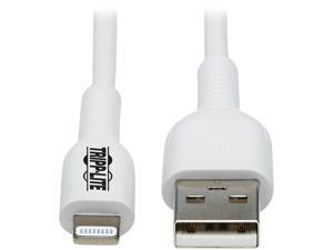 Safe-IT USB-A to Lightning Sync/Charge Antibacterial Cable (M/M), MFi Certified, White, 2 m (6.6 ft.)