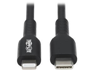 Tripp Lite M102-01M-BK USB-C to Lightning Sync/Charge Cable (M/M), MFi Certified, Black, 1 m (3.3 ft.)