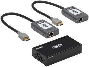 HDMI Over Cat6 Extender Kit Splitter/2x Pigtail Receivers 4K PoC