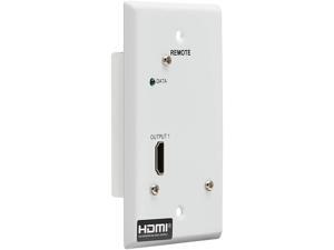 HDMI Over Cat6 Receiver 1-Port Wall Plate 4K 60Hz HDR 4:4:4 PoC HDMI Over Cat6 Receiver 1-Port Wall Plate 4K 60Hz HDR 4:4:4 PoC
