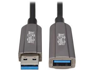 Tripp Lite USB-A Fiber Active Optical Cable Extension Repeater CL3 M/F 10M Tripp Lite USB-A Fiber Active Optical Cable Extension Repeater CL3 M/F 10M