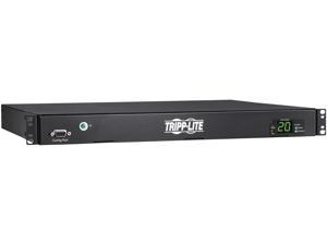 Tripp Lite PDUMH20HVATS Switched, Metered 200; 208; 220; 230; 240 20A 12 ft PDU ATS/Metered 200-240V 8 C13 2 C19 Dual C20 12ft Cords 1URM