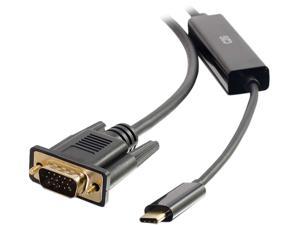 C2G 26893 USB-C to VGA Video Adapter Cable (15 Feet, 4.573 Meters)