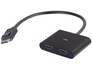 C2G 54293 DisplayPort to HDMI Monitor Splitter - 2 Port 4K HDMI MST Hub USB Powered
