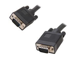 AMC CSV-F25MM 25 ft. Black SVGA Male to Male Monitor Cable w/ Dual Ferrites - OEM