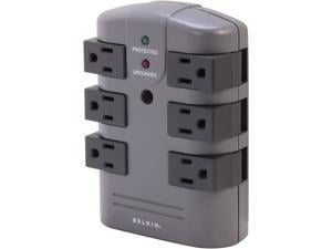 BELKIN BP106000 Wall Mount 6 Outlets 1080 Joules Pivot-Plug Surge Protector