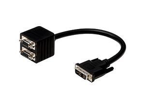 Belkin F2E7902-01-SV DVI-I Male to 2 X HD15 Female DVI-I (Single Link) to 2 VGA Female Belkin F2E7902-01-SV DVI-I Male to 2 X HD15 Female DVI-I (Single Link) to 2 VGA Female
