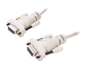 Belkin Model F3B207-06 10 ft. Pro Series Serial Direct DB-9 F/F Cable Female to Female Belkin Model F3B207-06 10 ft. Pro Series Serial Direct DB-9 F/F Cable Female to Female