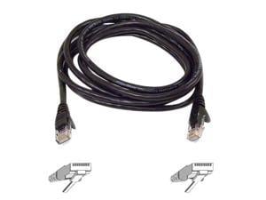 Belkin A3L980B03-BLK-S 3 ft. Cat 6 Black RJ45M/RJ45M Snagless  Patch Cable