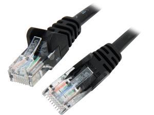 Belkin A3L791-08-BLK-S 8 ft. Cat 5E Black UTP  RJ45M/RJ45M Snagless  Patch Cable
