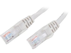 Belkin A3L791-03-WHT-S 3 ft. Cat 5E White UTP RJ45M/RJ45M Snagless Patch Cable