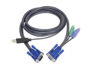 IOGEAR 6 ft. PS/2 to USB Intelligent KVM Cable G2L5502UP