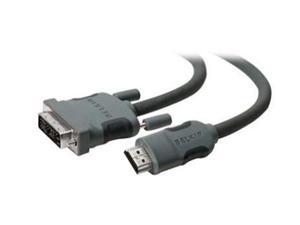 Belkin F2E8242B03 3 ft. Black 1 x HDMI Male to 1 x DVI Male HDMI to DVI Cable Male to Male Belkin F2E8242B03 3 ft. Black 1 x HDMI Male to 1 x DVI Male HDMI to DVI Cable Male to Male