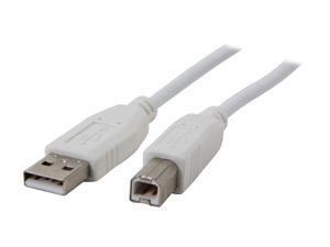 Coboc USB-6-AB-W White USB 2.0 A Male to B Male Cable - OEM