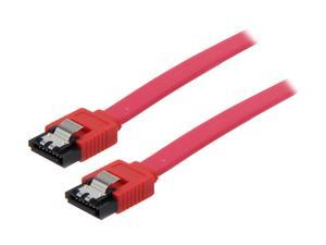 eDragon 36Inch Straight Angled SATA III 6Gbps Cable with Locking Latch UV Red 5 Pack, ED716585 