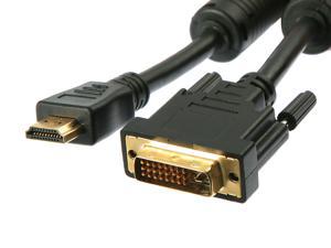 Rosewill RC-10-HDM-DVM-BK – 10-Foot HDMI to DVI Cable (24 + 1-Pin)