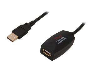 Rosewill RC-16-USB-AM-AF-BK - 16-Foot Black Active USB 2.0 Extension Cable - Supports Windows 7 Rosewill RC-16-USB-AM-AF-BK - 16-Foot Black Active USB 2.0 Extension Cable - Supports Windows 7