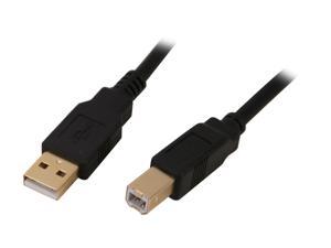 Rosewill RCAB-11003 - 6-Foot USB 2.0 A Male to B Male Cable - Black, Gold Plated Connectors