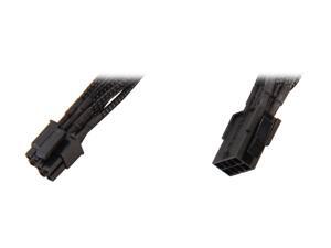 Rosewill RCDV-12003 9.84 in. (25cm) Single Sleeved 8 Pin Motherboard Power Extension Cable Female to Male