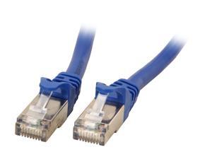 Rosewill RCNC-12009 - 1-Foot Blue Cat 6A Shielded, Screened Enhanced 550MHz Network Ethernet Cable - Twisted Pair (S / STP)